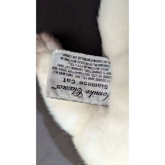 Russ Tamiko Classics Siamese Cat Plush Toy 10" Soft Stuffed Animal With Brown & - Picture 9 of 11